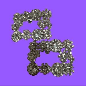 Elegant Silver Crystal shoe ornament